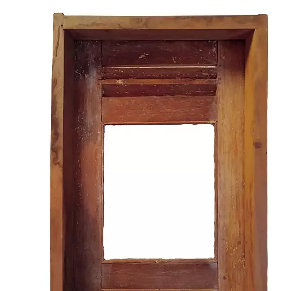 Puerta Antigua 1 Hoja De Madera - Colombia 1960