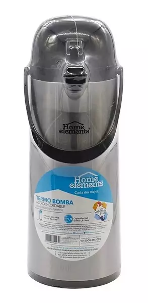 Termo Bomba Home Element Capacidad 1.9 Litros Inox