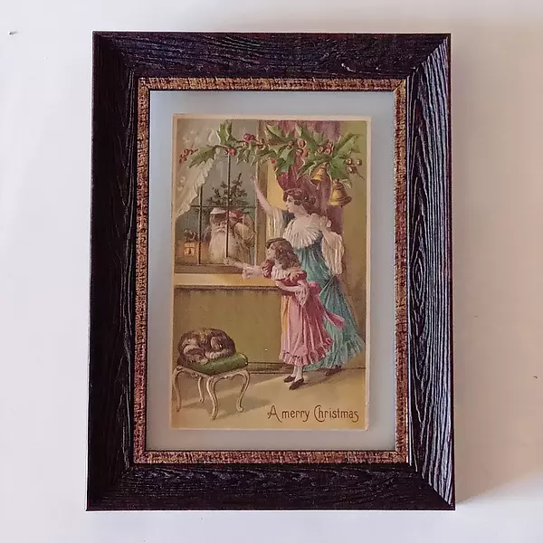 Postal Navideña Antigua U.S.A. 1910