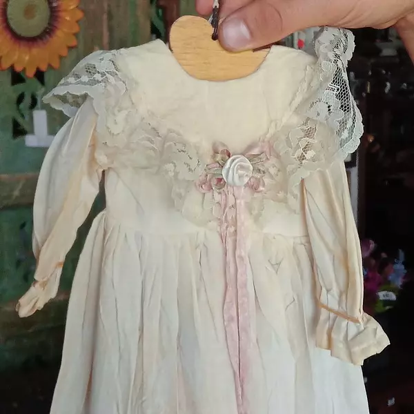 Vestido Bautismo Con Encaje - Colombia 1920