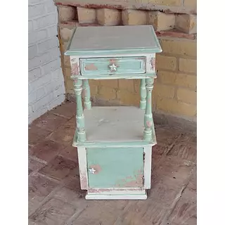 Mesa Rústica Perillas Estrellas 2 Niveles