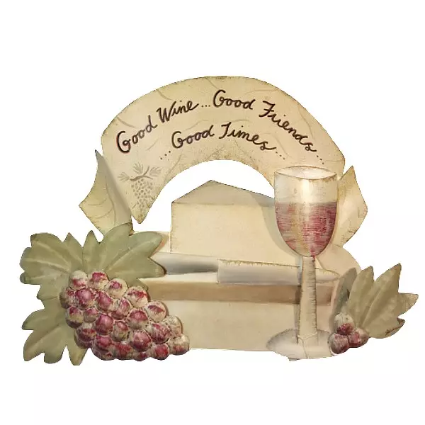 Letrero Artístico De Un Viñedo