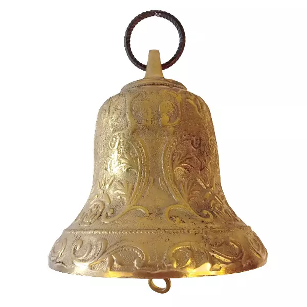 Campana De Iglesia Dorada Grande