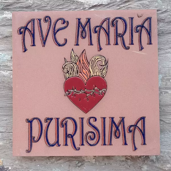 Baldosa Ave María 15 X 15 Cm.