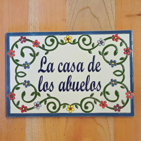 Baldosa La Casa De Los Abuelos 20 X 30 Cm.