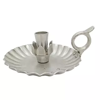 Candelero Con Asa Y Plato De Base