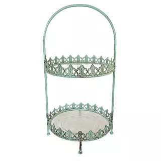 Soporte Metálico Y Platos De Vidrio