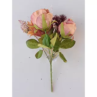 Ramillete De Flores Color Salmón