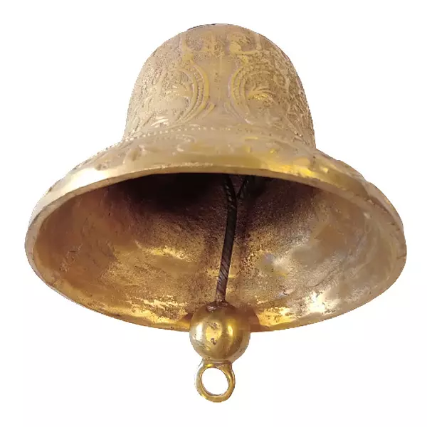 Campana De Iglesia Dorada Grande