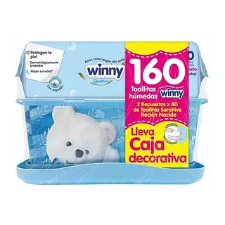 Toallitas Winny Sensitive + Dispensador
