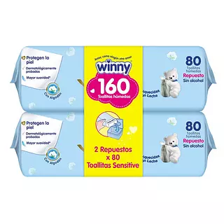 Repuesto Toallitas Winny Sensitive